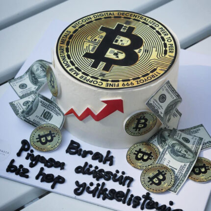 Yükseliş Temalı Bitcoin Pastası