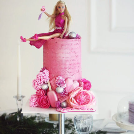 Pembe Rüya Barbie Doğum Günü Pastası