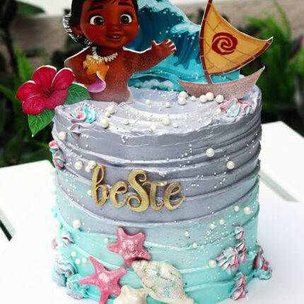 Moana'nın Okyanus Macerası Kişiselleştirilmiş Beste Pastası
