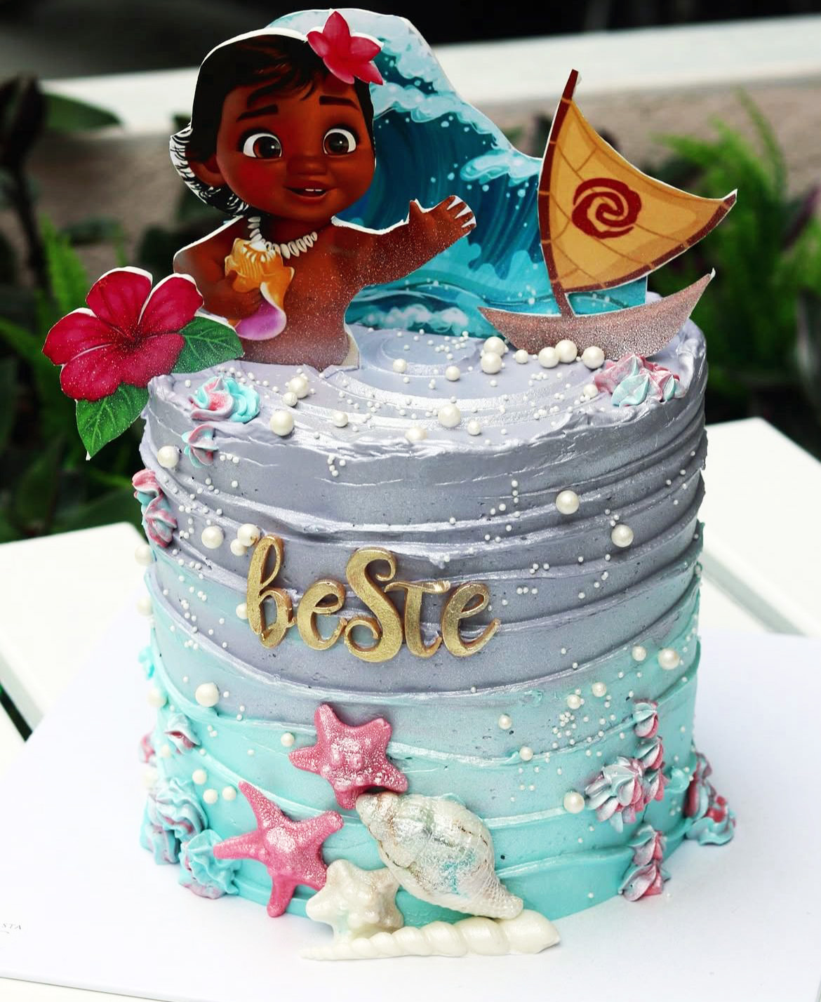 Moana'nın Okyanus Macerası Kişiselleştirilmiş Beste Pastası 01